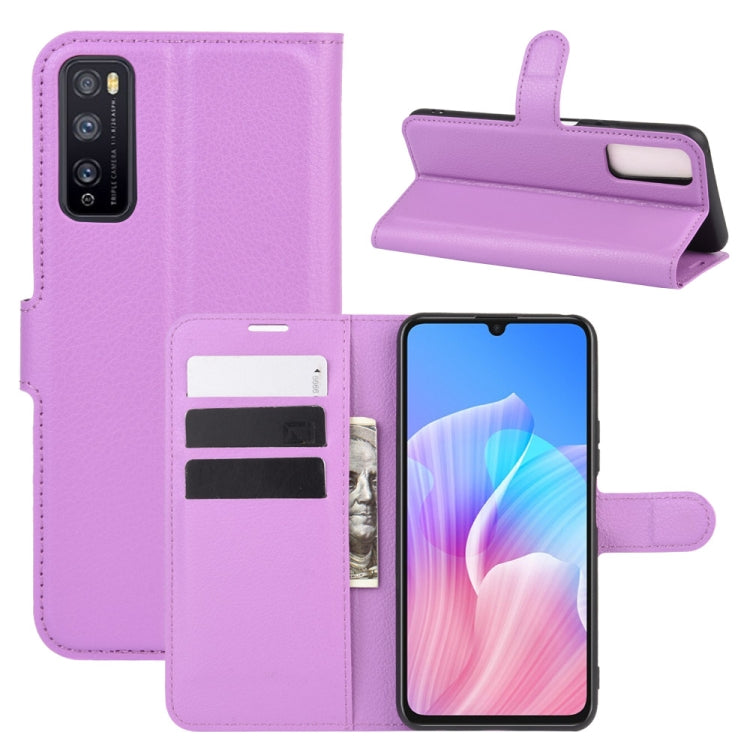 For Huawei Enjoy Z 5G Litchi Texture Horizontal Flip Protective Case with Holder & Card Slots & Wallet