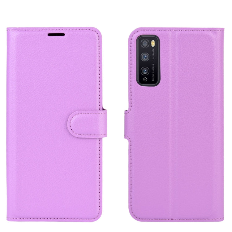 For Huawei Enjoy Z 5G Litchi Texture Horizontal Flip Protective Case with Holder & Card Slots & Wallet