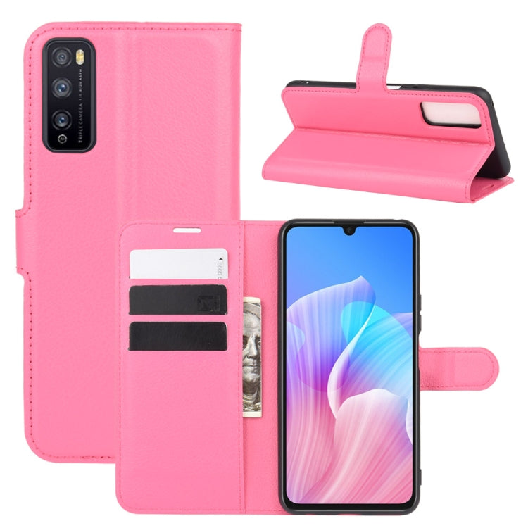 For Huawei Enjoy Z 5G Litchi Texture Horizontal Flip Protective Case with Holder & Card Slots & Wallet