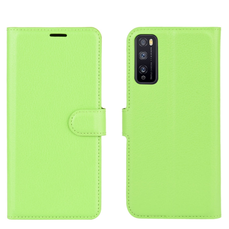 For Huawei Enjoy Z 5G Litchi Texture Horizontal Flip Protective Case with Holder & Card Slots & Wallet