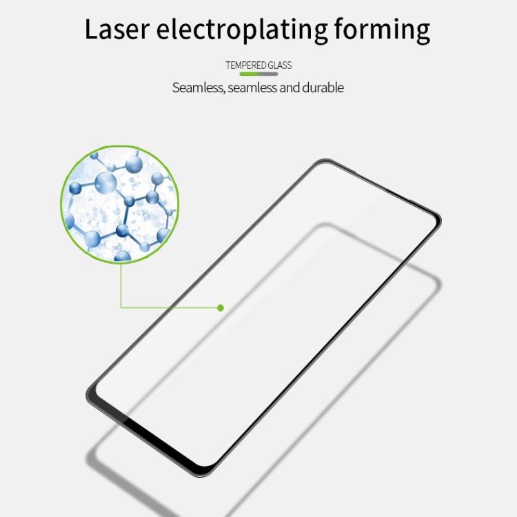For Xiaomi Redmi Note 9 MOFI 9H 3D Explosion-proof Curved Screen Tempered Glass Film(Black)