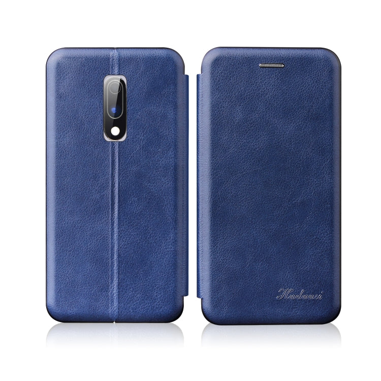 For OnePlus 6T / OnePlus 7 Integrated Electricity Pressing Retro Texture Magnetic TPU+PU Leather Case with Card Slot & Holder
