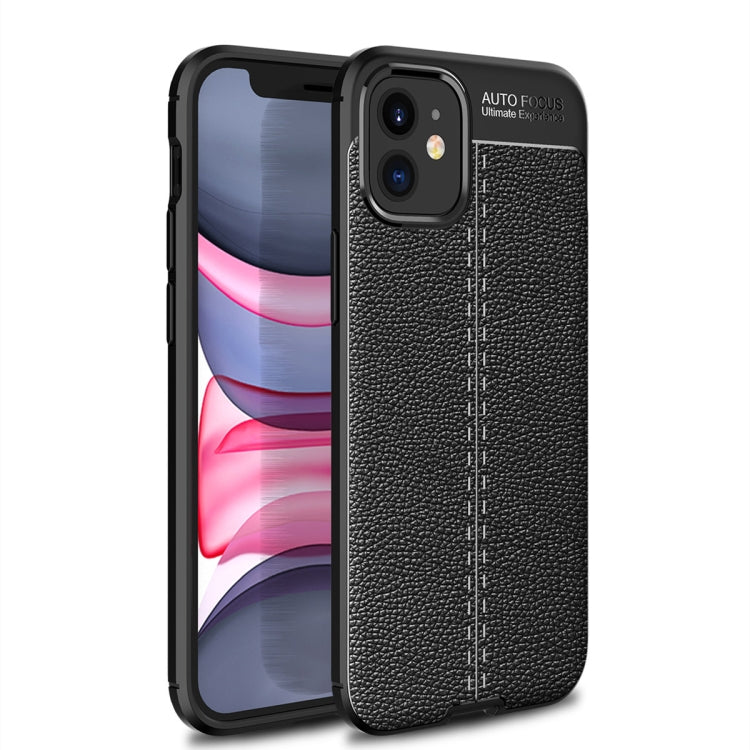 For iPhone 12 mini  Litchi Texture TPU Shockproof Case