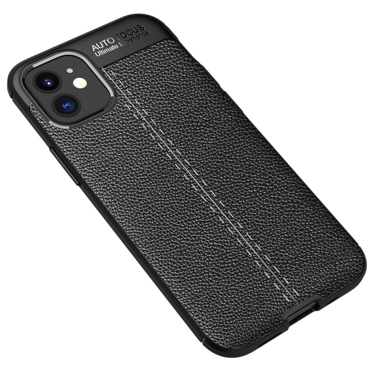 For iPhone 12 mini  Litchi Texture TPU Shockproof Case