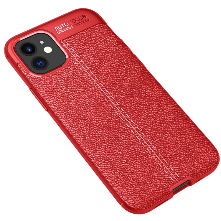 For iPhone 12 mini  Litchi Texture TPU Shockproof Case