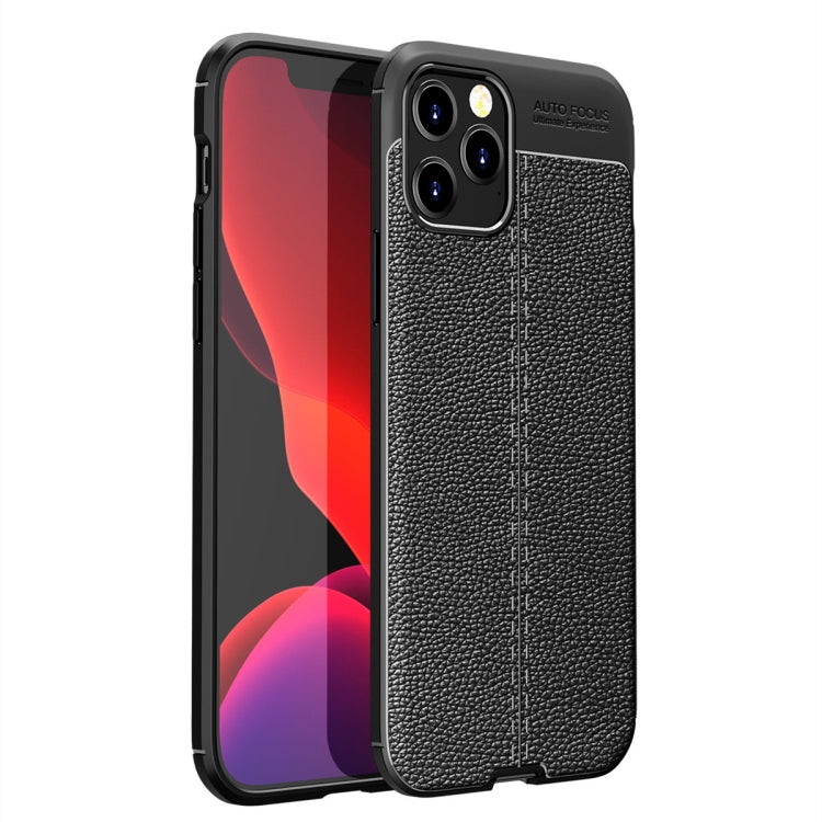 For iPhone 12 / 12 Pro Litchi Texture TPU Shockproof Case