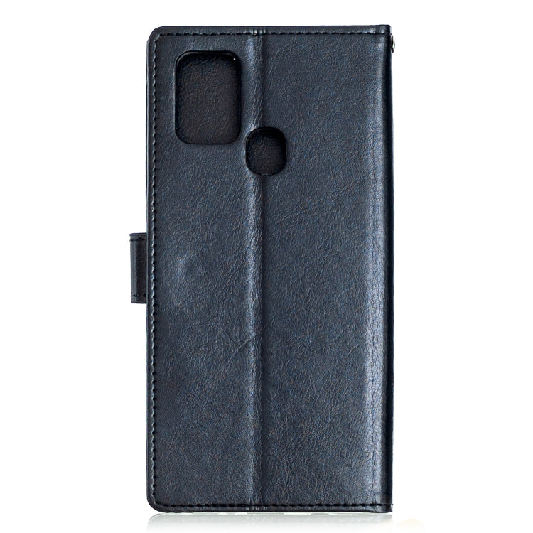 For Samsung Galaxy A21s Crazy Horse Texture Horizontal Flip Leather Case with Holder & Card Slots & Wallet & Photo Frame