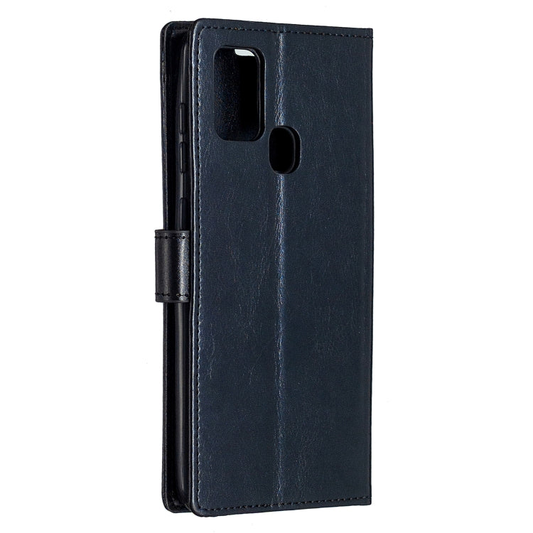 For Samsung Galaxy A21s Crazy Horse Texture Horizontal Flip Leather Case with Holder & Card Slots & Wallet & Photo Frame