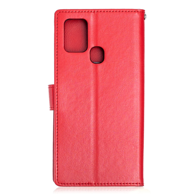 For Samsung Galaxy A21s Crazy Horse Texture Horizontal Flip Leather Case with Holder & Card Slots & Wallet & Photo Frame