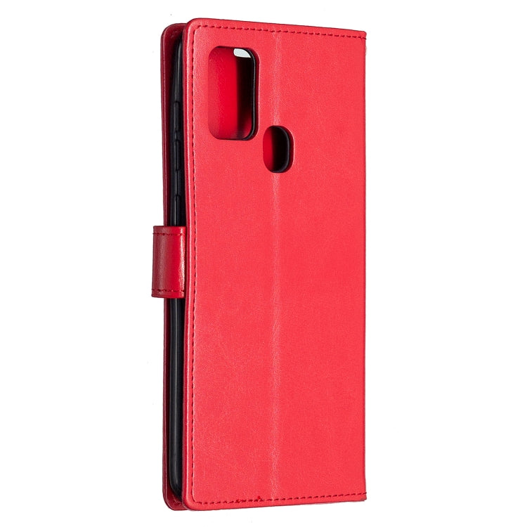 For Samsung Galaxy A21s Crazy Horse Texture Horizontal Flip Leather Case with Holder & Card Slots & Wallet & Photo Frame