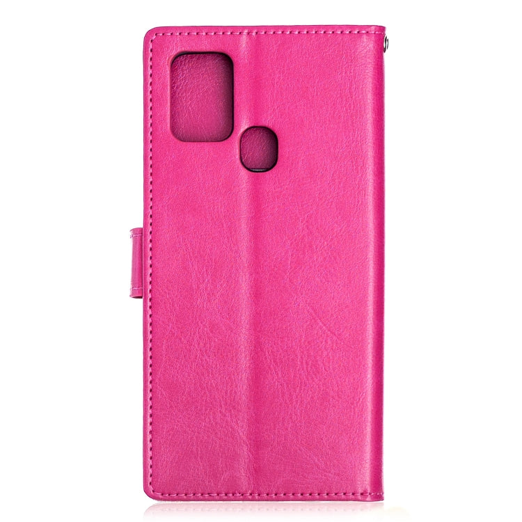 For Samsung Galaxy A21s Crazy Horse Texture Horizontal Flip Leather Case with Holder & Card Slots & Wallet & Photo Frame