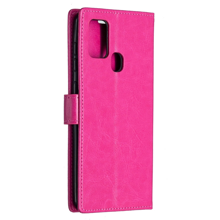 For Samsung Galaxy A21s Crazy Horse Texture Horizontal Flip Leather Case with Holder & Card Slots & Wallet & Photo Frame