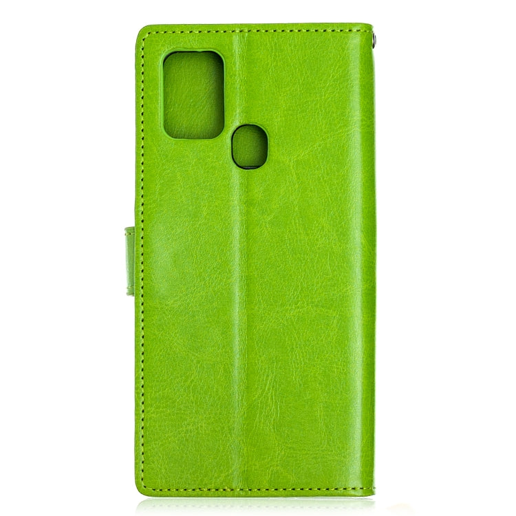 For Samsung Galaxy A21s Crazy Horse Texture Horizontal Flip Leather Case with Holder & Card Slots & Wallet & Photo Frame