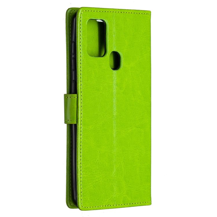 For Samsung Galaxy A21s Crazy Horse Texture Horizontal Flip Leather Case with Holder & Card Slots & Wallet & Photo Frame
