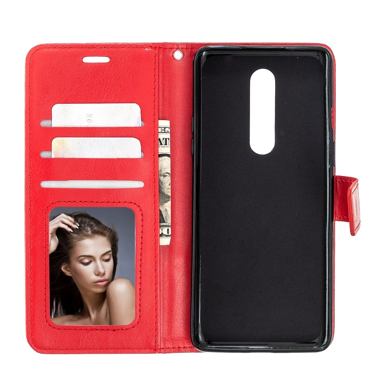 For OnePlus 8 Crazy Horse Texture Horizontal Flip Leather Case with Holder & Card Slots & Wallet & Photo Frame