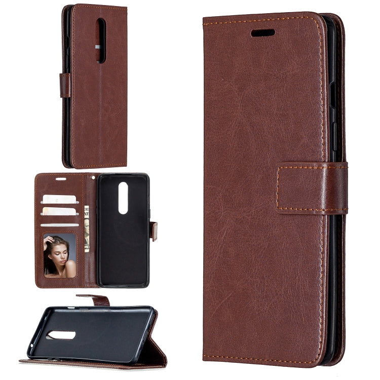 For OnePlus 8 Crazy Horse Texture Horizontal Flip Leather Case with Holder & Card Slots & Wallet & Photo Frame