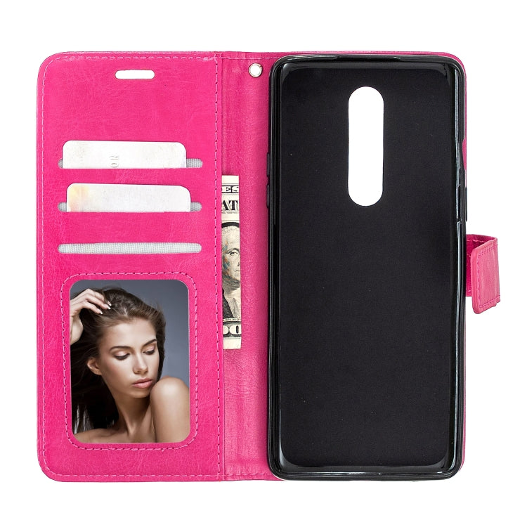For OnePlus 8 Crazy Horse Texture Horizontal Flip Leather Case with Holder & Card Slots & Wallet & Photo Frame