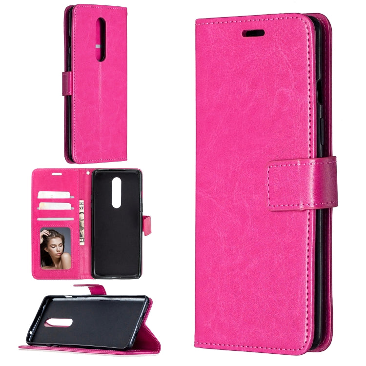 For OnePlus 8 Crazy Horse Texture Horizontal Flip Leather Case with Holder & Card Slots & Wallet & Photo Frame