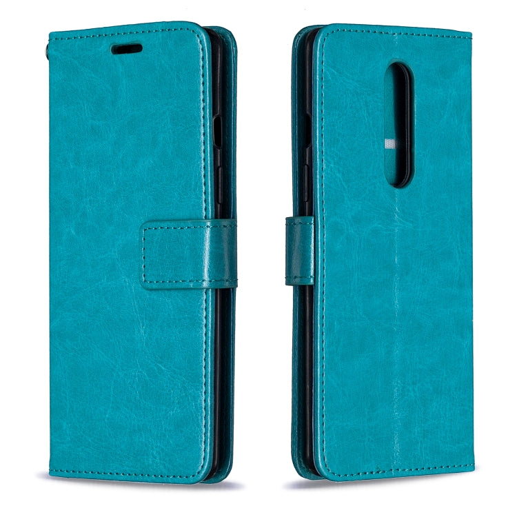 For OnePlus 8 Crazy Horse Texture Horizontal Flip Leather Case with Holder & Card Slots & Wallet & Photo Frame