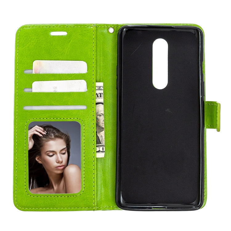 For OnePlus 8 Crazy Horse Texture Horizontal Flip Leather Case with Holder & Card Slots & Wallet & Photo Frame