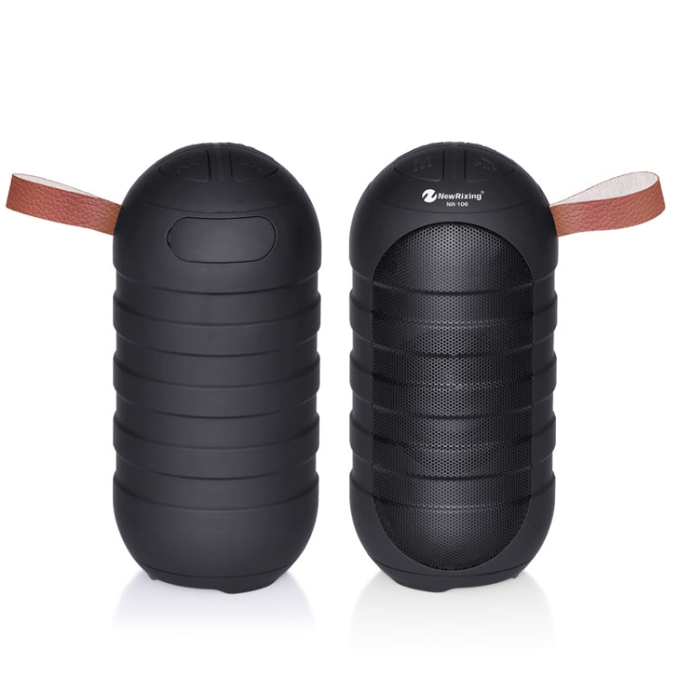 NewRixing NR-106 Mini Portable Stereo Bluetooth Speaker, Support Hands-free Calling & TF Card Slot & FM