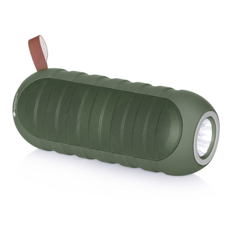 NewRixing NR-3025L Portable Stereo Wireless Bluetooth Speaker with LED Flashlight & TF Card Slot & FM, Built-in Microphone