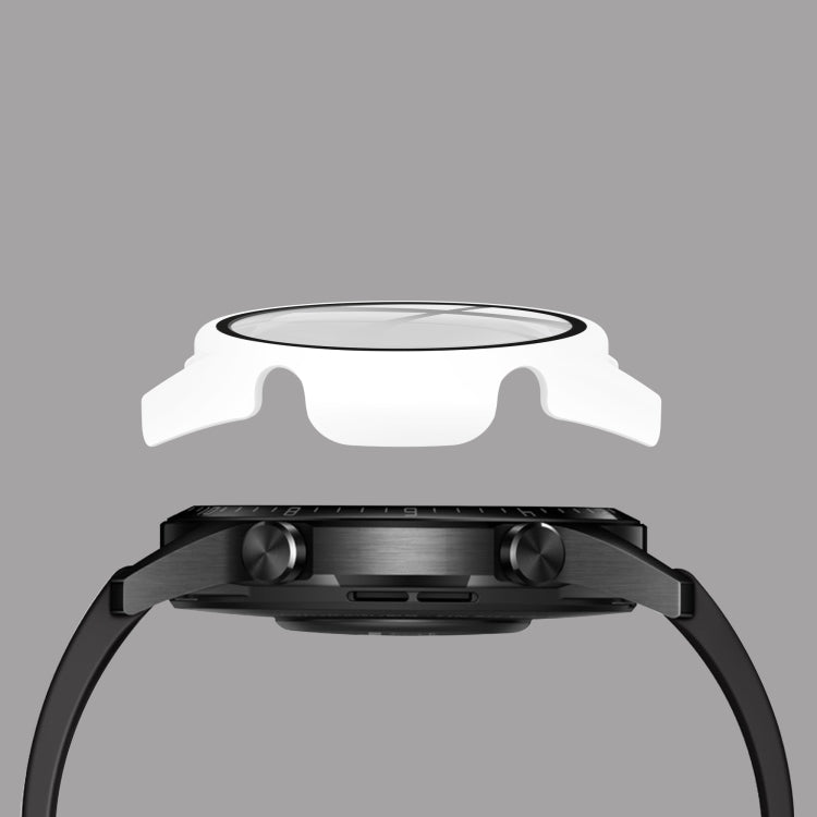 For Huawei watch GT2 46MM oil-injected PC Shell +9H Tempered Glass Film Integrated Protective Shell