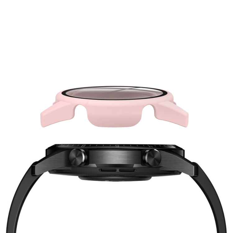 For Huawei watch GT2 46MM oil-injected PC Shell +9H Tempered Glass Film Integrated Protective Shell