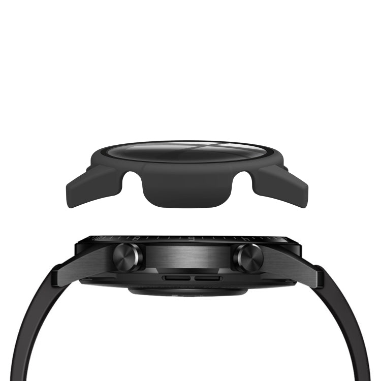 For Huawei watch GT2 46MM oil-injected PC Shell +9H Tempered Glass Film Integrated Protective Shell