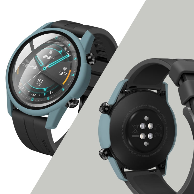 For Huawei watch GT2 46MM oil-injected PC Shell +9H Tempered Glass Film Integrated Protective Shell