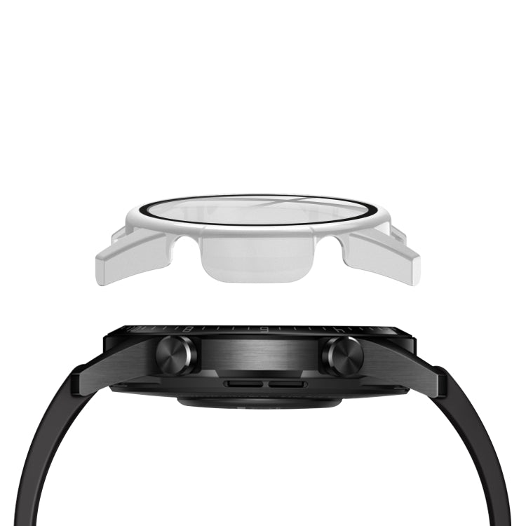 For Huawei watch GT2 46MM oil-injected PC Shell +9H Tempered Glass Film Integrated Protective Shell