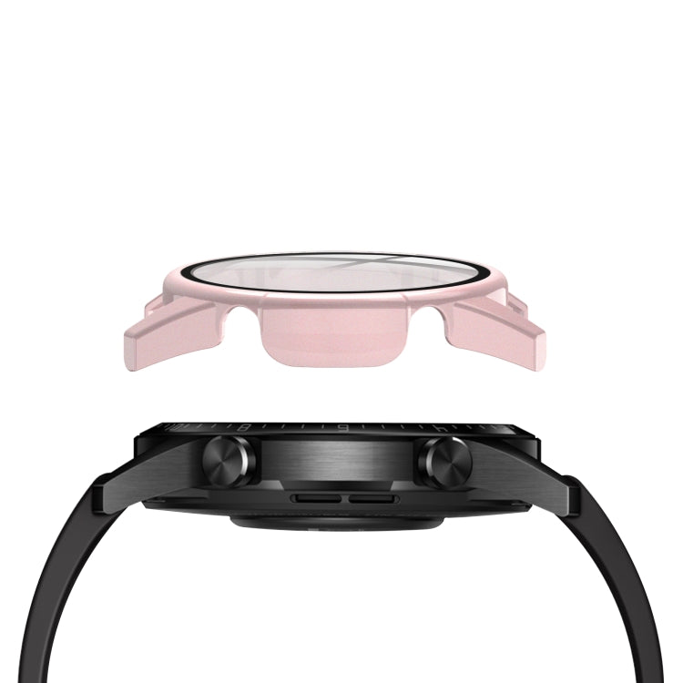 For Huawei watch GT2 46MM oil-injected PC Shell +9H Tempered Glass Film Integrated Protective Shell