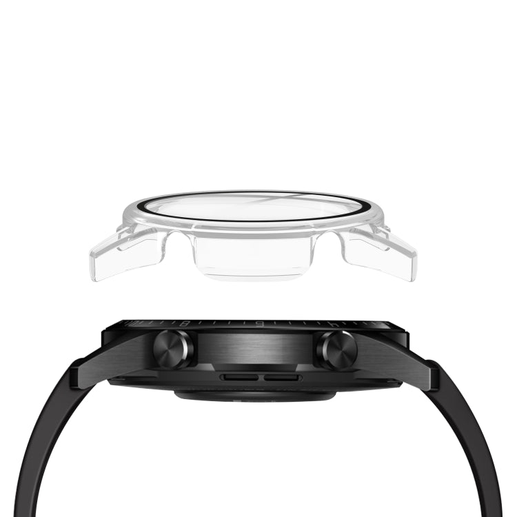 For Huawei watch GT2 46MM oil-injected PC Shell +9H Tempered Glass Film Integrated Protective Shell