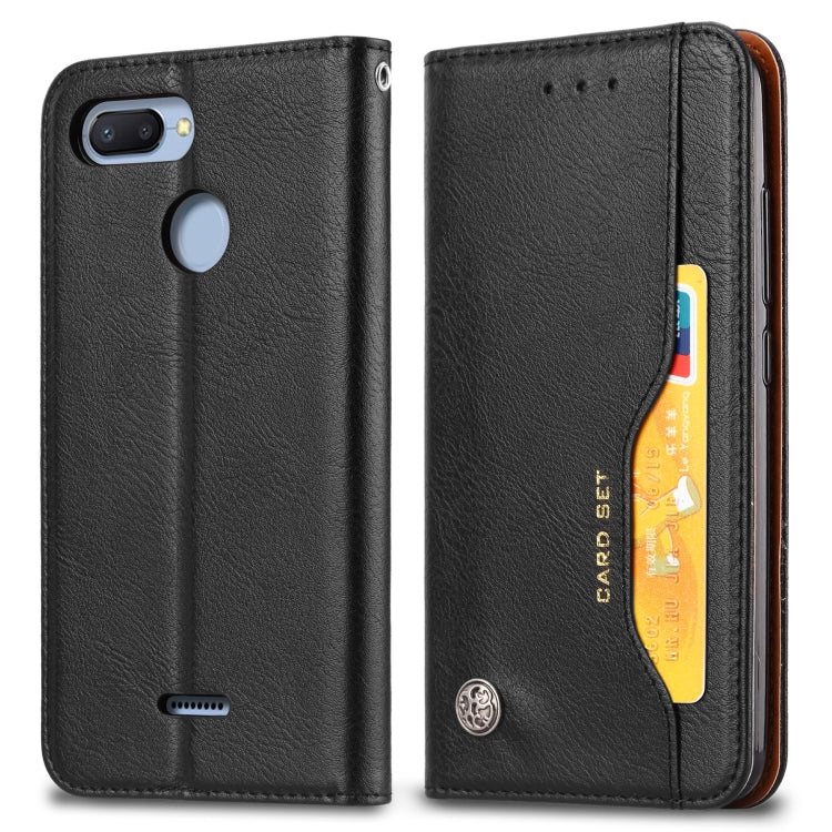Knead Skin Texture Horizontal Flip Leather Case for Xiaomi Redmi 6 / 6A, with Photo Frame & Holder & Card Slots & Wallet