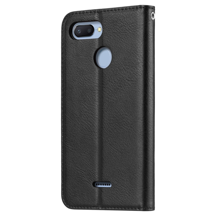 Knead Skin Texture Horizontal Flip Leather Case for Xiaomi Redmi 6 / 6A, with Photo Frame & Holder & Card Slots & Wallet