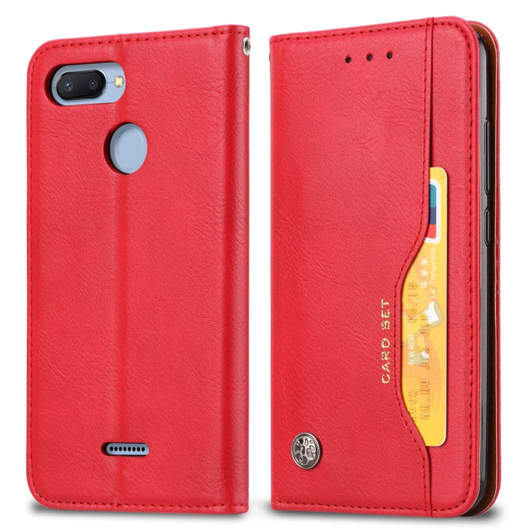 Knead Skin Texture Horizontal Flip Leather Case for Xiaomi Redmi 6 / 6A, with Photo Frame & Holder & Card Slots & Wallet