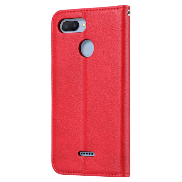 Knead Skin Texture Horizontal Flip Leather Case for Xiaomi Redmi 6 / 6A, with Photo Frame & Holder & Card Slots & Wallet