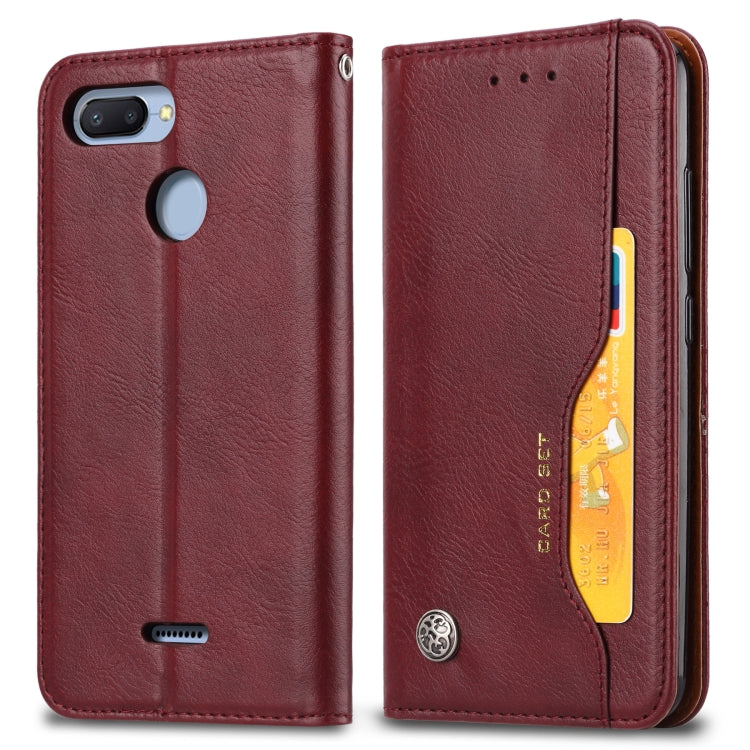 Knead Skin Texture Horizontal Flip Leather Case for Xiaomi Redmi 6 / 6A, with Photo Frame & Holder & Card Slots & Wallet