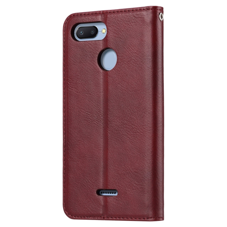 Knead Skin Texture Horizontal Flip Leather Case for Xiaomi Redmi 6 / 6A, with Photo Frame & Holder & Card Slots & Wallet