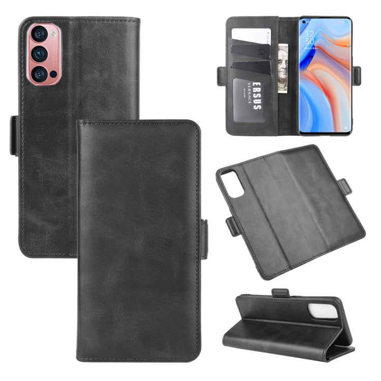 For OPPO Reno4 Pro 5G Dual-side Magnetic Buckle Horizontal Flip Leather Case with Holder & Card Slots & Wallet
