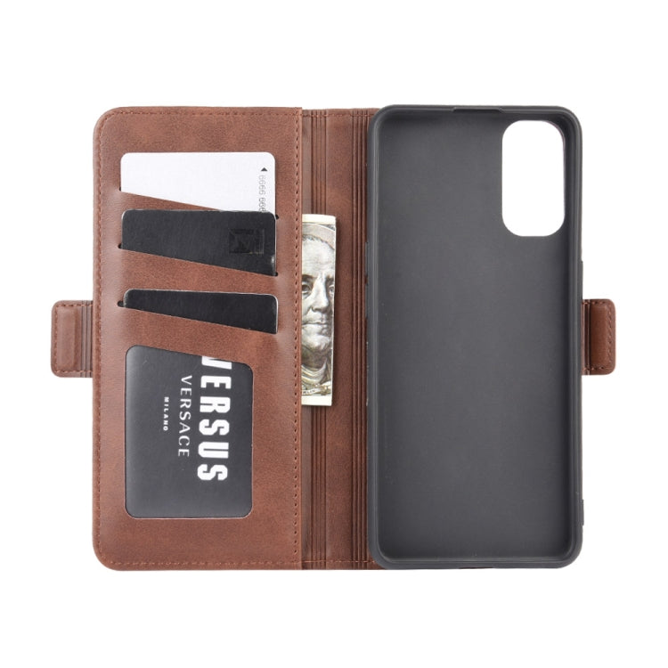 For OPPO Reno4 Pro 5G Dual-side Magnetic Buckle Horizontal Flip Leather Case with Holder & Card Slots & Wallet
