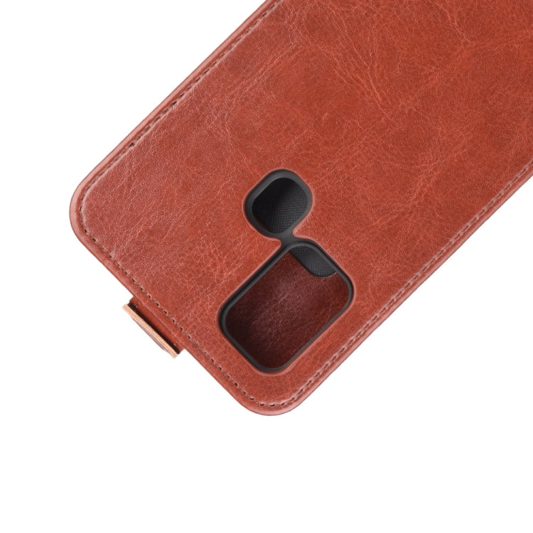 For Samsung Galaxy M31 R64 Texture Single Vertical Flip Leather Protective Case with Card Slots & Photo Frame
