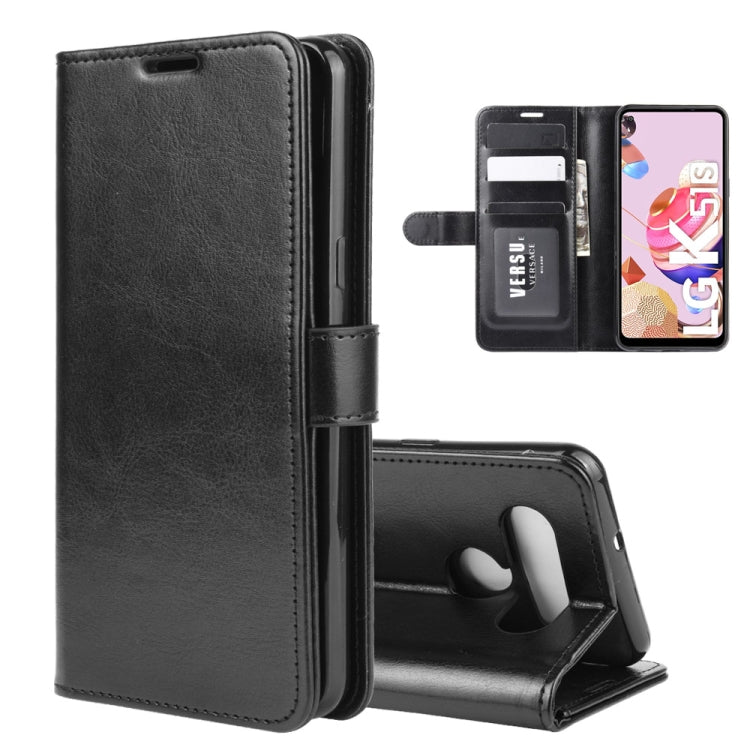 For LG K41S / K51S R64 Texture Single Horizontal Flip Protective Case with Holder & Card Slots & Wallet& Photo Frame