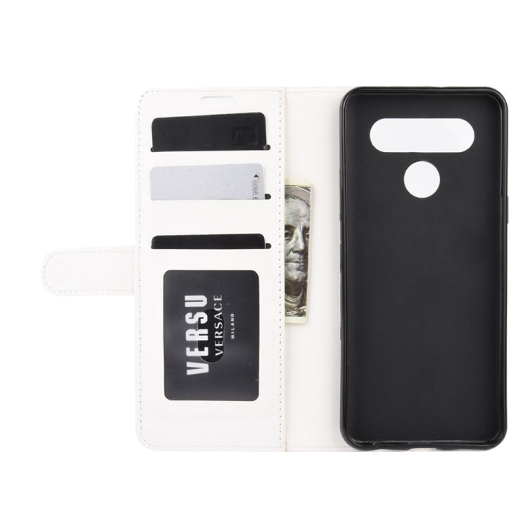 For LG K41S / K51S R64 Texture Single Horizontal Flip Protective Case with Holder & Card Slots & Wallet& Photo Frame