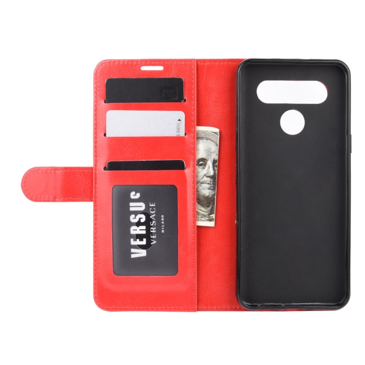 For LG K41S / K51S R64 Texture Single Horizontal Flip Protective Case with Holder & Card Slots & Wallet& Photo Frame