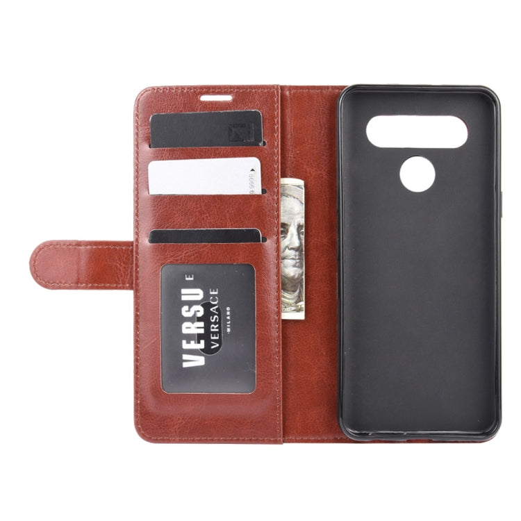 For LG K41S / K51S R64 Texture Single Horizontal Flip Protective Case with Holder & Card Slots & Wallet& Photo Frame