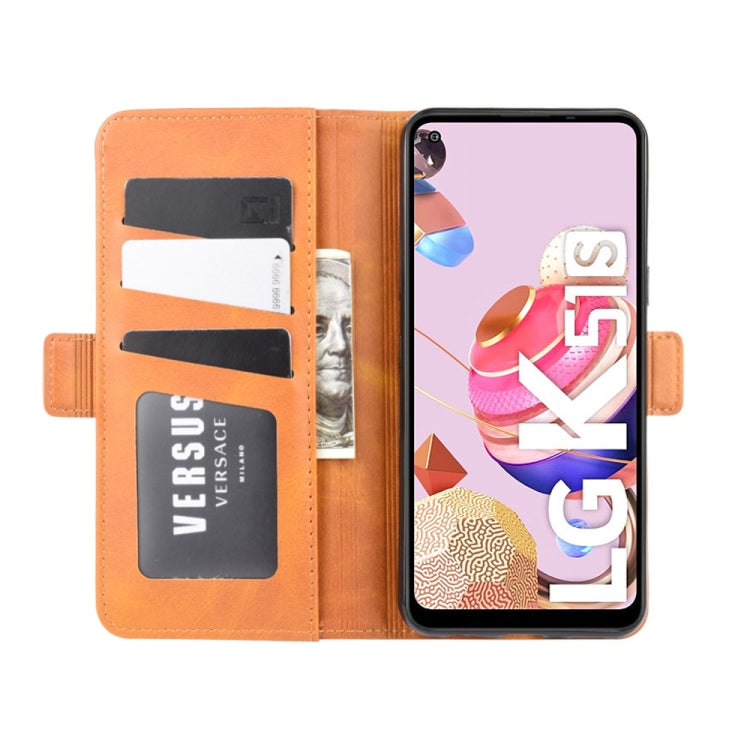 For LG K41S / K51S Dual-side Magnetic Buckle Horizontal Flip Leather Case with Holder & Card Slots & Wallet