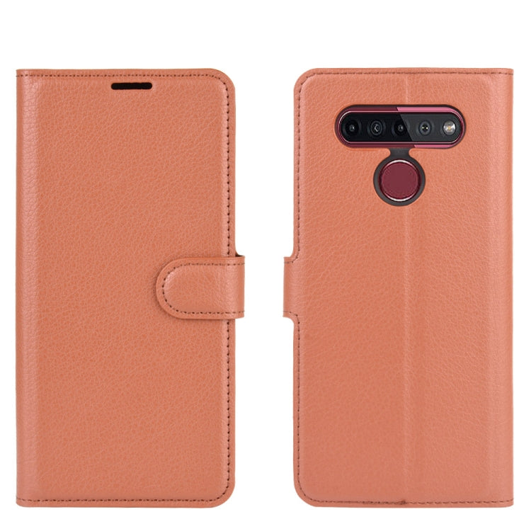 For LG K41S / K51S Litchi Texture Horizontal Flip Protective Case with Holder & Card Slots & Wallet