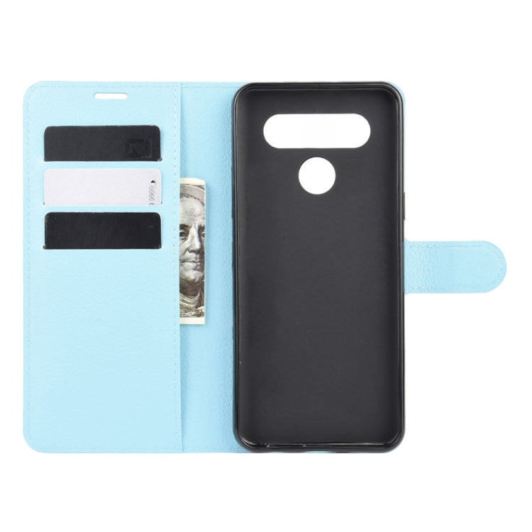 For LG K41S / K51S Litchi Texture Horizontal Flip Protective Case with Holder & Card Slots & Wallet