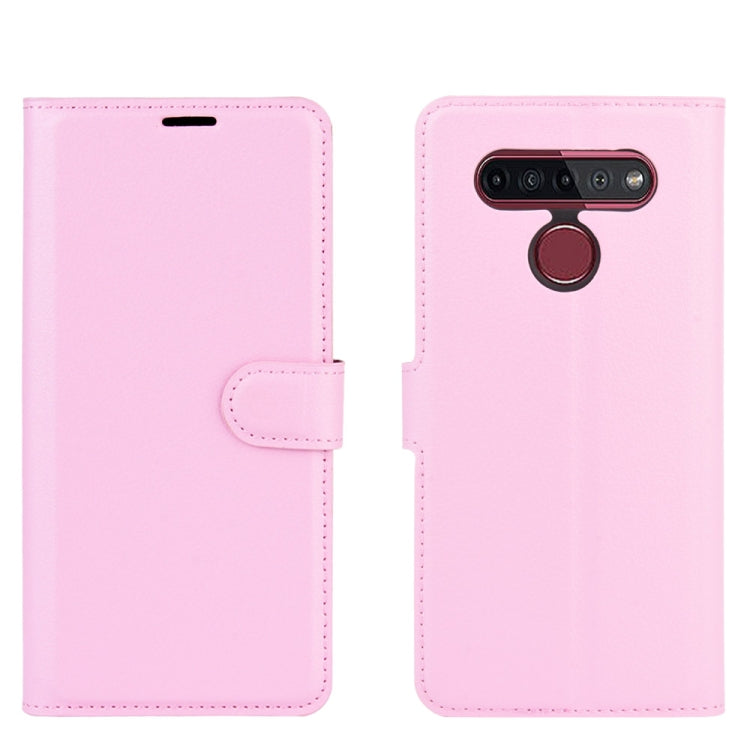 For LG K41S / K51S Litchi Texture Horizontal Flip Protective Case with Holder & Card Slots & Wallet